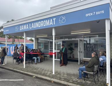 Uawa  Laundrette Opening